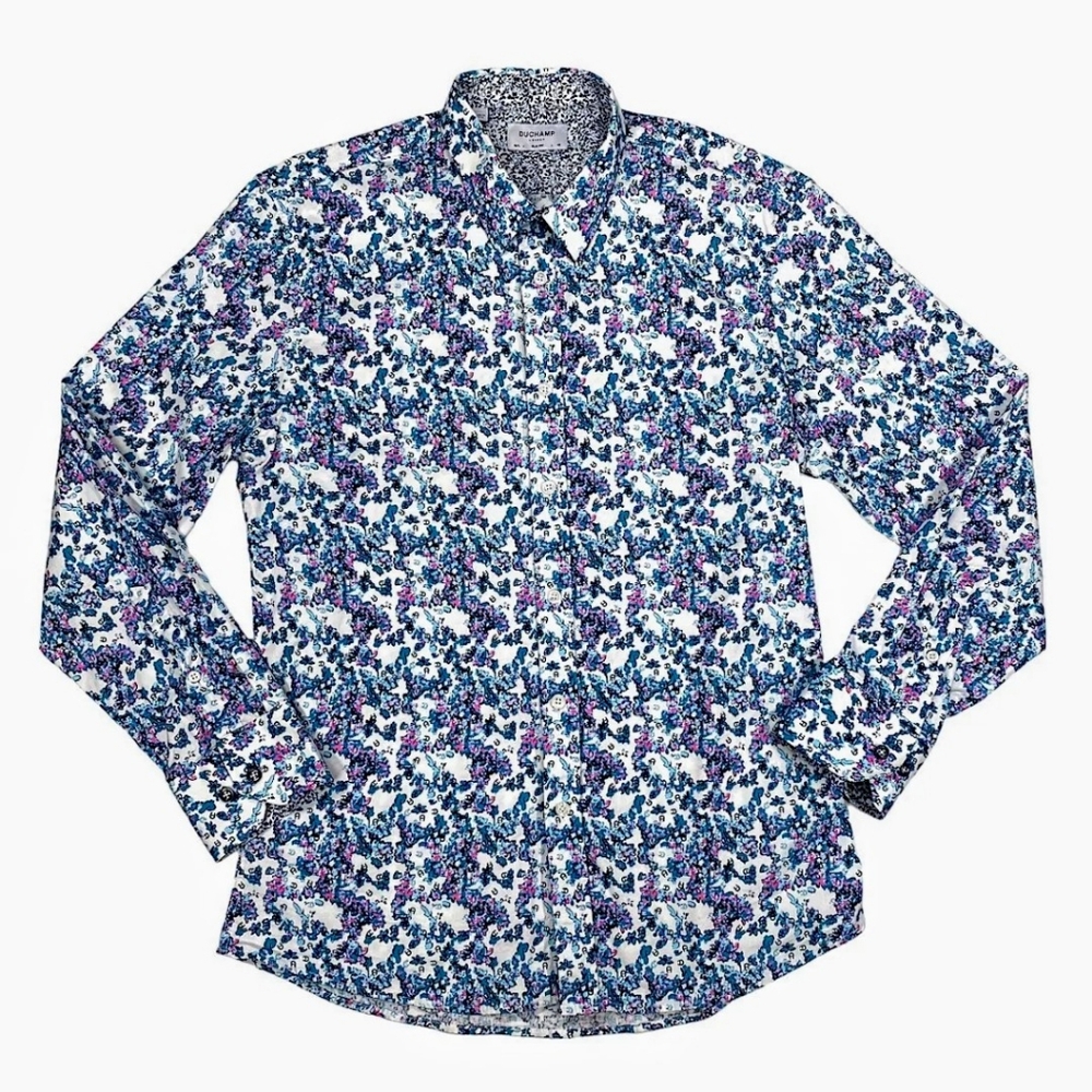 Duchamp London Floral Slim Fit Shirt 16.5/L-43